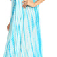 Sakkas Melika Tie Dye Caftan Dress