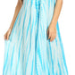 Sakkas Melika Tie Dye Caftan Dress