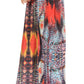 Sakkas Vicky Women's Casual Long Print Short Sleeve Petite Beach Maxi Caftan Dress - Buy One Get One Free