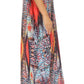 Sakkas Vicky Women's Casual Long Print Short Sleeve Petite Beach Maxi Caftan Dress - Buy One Get One Free