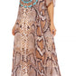 Sakkas Vicky Women's Casual Long Print Short Sleeve Petite Beach Maxi Caftan Dress - Buy One Get One Free