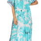 Sakkas Vicky Women's Casual Long Print Short Sleeve Petite Beach Maxi Caftan Dress - Buy One Get One Free