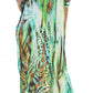Sakkas Vicky Women's Casual Long Print Short Sleeve Petite Beach Maxi Caftan Dress - Buy One Get One Free