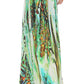 Sakkas Vicky Women's Casual Long Print Short Sleeve Petite Beach Maxi Caftan Dress - Buy One Get One Free