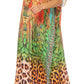 Sakkas Vicky Women's Casual Long Print Short Sleeve Petite Beach Maxi Caftan Dress - Buy One Get One Free