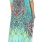 Sakkas Vicky Women's Casual Long Print Short Sleeve Petite Beach Maxi Caftan Dress - Buy One Get One Free