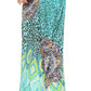 Sakkas Vicky Women's Casual Long Print Short Sleeve Petite Beach Maxi Caftan Dress - Buy One Get One Free