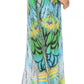 Sakkas Vicky Women's Casual Long Print Short Sleeve Petite Beach Maxi Caftan Dress - Buy One Get One Free