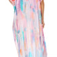 Sakkas Vicky Women's Casual Long Print Short Sleeve Petite Beach Maxi Caftan Dress - Buy One Get One Free
