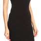 Sakkas Women's Midi Pencil Slim Stretchy  Sleeveless  Solid Dress Made in USA
