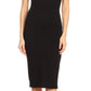 Sakkas Women's Midi Pencil Slim Stretchy  Sleeveless  Solid Dress Made in USA