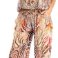 Sakkas Esha Women's Loose Sleeveless Floral Print Boho Casual Summer w/Pockets