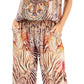 Sakkas Esha Women's Loose Sleeveless Floral Print Boho Casual Summer w/Pockets