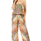 Sakkas Esha Women's Loose Sleeveless Floral Print Boho Casual Summer w/Pockets