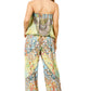 Sakkas Esha Women's Loose Sleeveless Floral Print Boho Casual Summer w/Pockets
