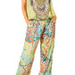 Sakkas Esha Women's Loose Sleeveless Floral Print Boho Casual Summer w/Pockets