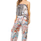 Sakkas Esha Women's Loose Sleeveless Floral Print Boho Casual Summer w/Pockets
