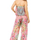 Sakkas Esha Women's Loose Sleeveless Floral Print Boho Casual Summer w/Pockets