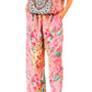Sakkas Esha Women's Loose Sleeveless Floral Print Boho Casual Summer w/Pockets