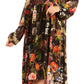 Look Chic in Sakkas Jules Women's Long Sleeve Floral Midi Dress