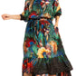 Sakkas Andreas Women's Maxi Dress with Ruffles and Buttons