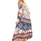 Sakkas Andreas Women's Maxi Dress with Ruffles and Buttons