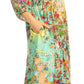 Sakkas Sole Women's Boho Floral Print V-Neck Midi Dress with Long Sleeves