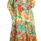Sakkas Sole Women's Boho Floral Print V-Neck Midi Dress with Long Sleeves