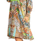 Floral Print Women's Long Sleeve Tunic Dress with Pockets - Sakkas Eloisa