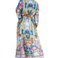 Sakkas Katty Floral Print Women's Boho Maxi Dress