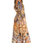 Sakkas Katty Floral Print Women's Boho Maxi Dress