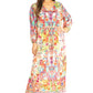 Sakkas Katty Floral Print Women's Boho Maxi Dress