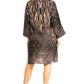 Sakkas Rosa Boho Style Floral Tunic Dress - Women's Midi Top