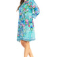 Sakkas Rosa Boho Style Floral Tunic Dress - Women's Midi Top