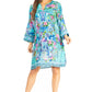 Sakkas Rosa Boho Style Floral Tunic Dress - Women's Midi Top