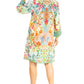Sakkas Rosa Boho Style Floral Tunic Dress - Women's Midi Top