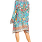 Sakkas Womens Long Sleeves Collared Neck Spring/Summer Short Shirt Dress/Cover-up