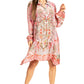 Sakkas Womens Long Sleeves Collared Neck Spring/Summer Short Shirt Dress/Cover-up