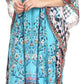 Sakkas Imani V-neck Silky Lightweight Colorful Flowy Rhinestone Kaftan / Cover Up