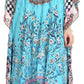 Sakkas Imani V-neck Silky Lightweight Colorful Flowy Rhinestone Kaftan / Cover Up