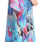 Sakkas Imani V-neck Silky Lightweight Colorful Flowy Rhinestone Kaftan / Cover Up
