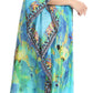 Sakkas Imani V-neck Silky Lightweight Colorful Flowy Rhinestone Kaftan / Cover Up