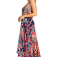 Sakkas Lizi 2025 Womens Maxi High-low Halter Handkerchief Long Dress Beach Party
