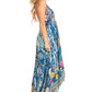 Sakkas Lizi 2025 Womens Maxi High-low Halter Handkerchief Long Dress Beach Party