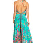 Sakkas Lizi 2025 Womens Maxi High-low Halter Handkerchief Long Dress Beach Party
