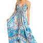 Sakkas Lizi 2025 Womens Maxi High-low Halter Handkerchief Long Dress Beach Party