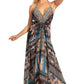 Sakkas Lizi 2025 Womens Maxi High-low Halter Handkerchief Long Dress Beach Party