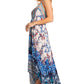 Sakkas Lizi 2025 Womens Maxi High-low Halter Handkerchief Long Dress Beach Party