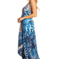Sakkas Lizi 2025 Womens Maxi High-low Halter Handkerchief Long Dress Beach Party