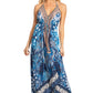 Sakkas Lizi 2025 Womens Maxi High-low Halter Handkerchief Long Dress Beach Party